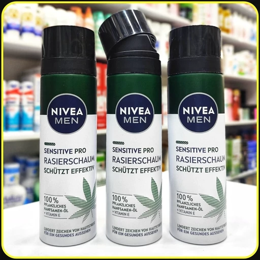 فوم اصلاح نیوآ من Sensitive Pro مخصوص پوست حساس حجم 200 میلیلیتر | NIVEA MEN Sensitive Pro Rasierschaum