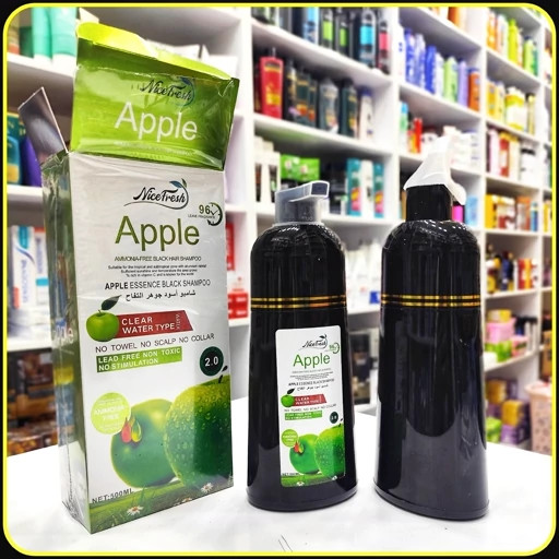 شامپو مشکی اپل Nicefresh مدل Apple Essence Black Shampoo حجم 500 میلیلیتر