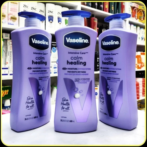 لوسیون بدن وازلین Intensive Care Calm Healing کالم هیلینگ 600 میلیلیتر | Vaseline Calm Healing Body Lotion