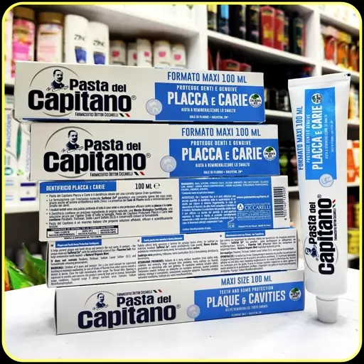 خمیر دندان ضد پلاک و ضد پوسیدگی پاستا دل کاپیتانو 100 میلیلیتر | Pasta del Capitano Placca e Carie