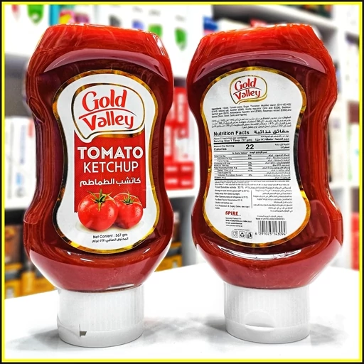 سس کچاپ گوجه فرنگی گلد ولی Gold Valley Tomato Ketchup وزن 567 گرم