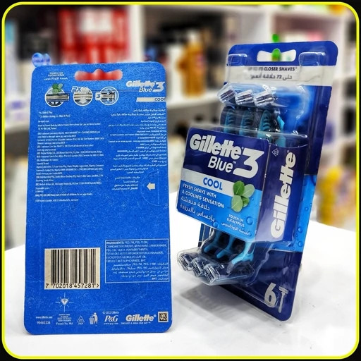 خودتراش ژیلت بلو 3 کول 6 عددی با حس خنکی | Gillette Blue 3 Cool