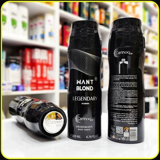 اسپری بدن کارینو وی آی پی carinoo vip want blond legendary 200ml