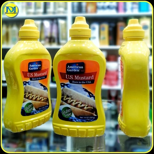 سس خردل آمریکایی American Garden U.S. Mustard بدون گلوتن 397 گرم
