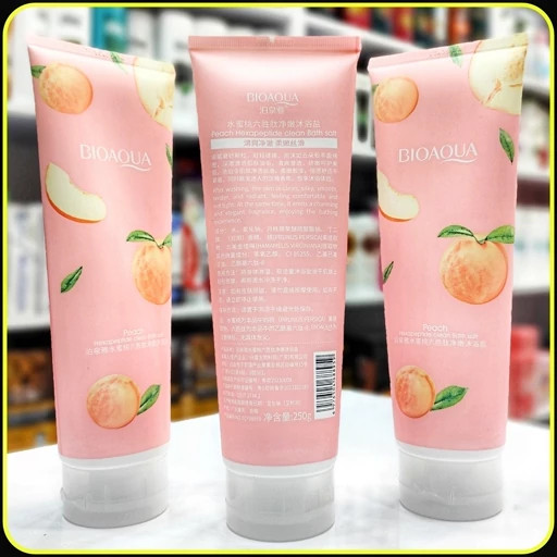 نمک حمام بیوآکوا با عصاره هلو و هگزاپپتید 250gr
