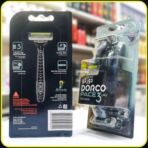 خودتراش دورکو پیس 3 پرتابل 6 عددی | Dorco Pace 3 Portable