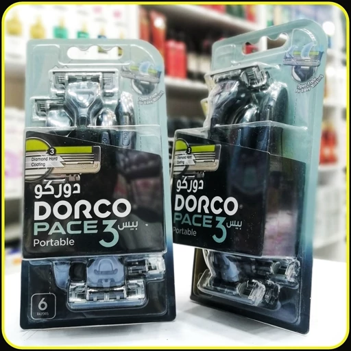 خودتراش دورکو پیس 3 پرتابل 6 عددی | Dorco Pace 3 Portable