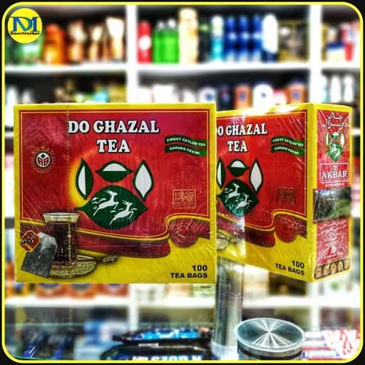 چای دو غزال 100 عددی اصل سیلان | Do Ghazal Pure Ceylon Black Tea 100 Tea Bags