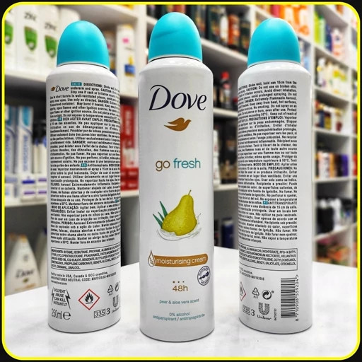 اسپری بدن داو عصاره گلابی و آلوئه ورا Dove 250ml