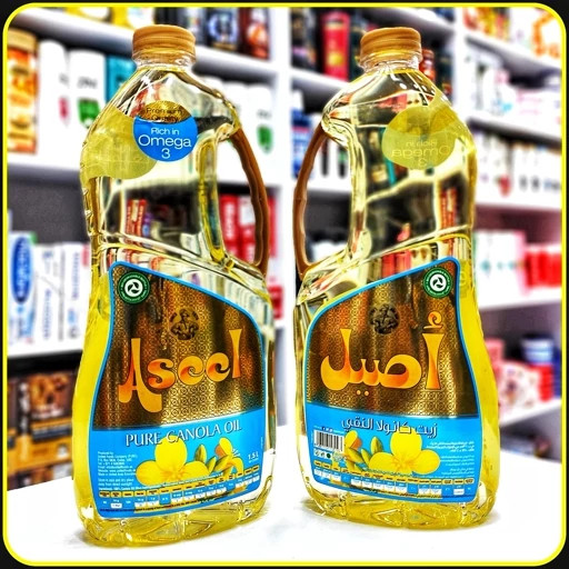 روغن اصیل کانولا غنی از اومگا3 خالص 1.5 لیتری aseel canola oil