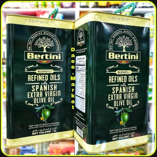 روغن ترکیبی برتینی 4 لیتری Bertini Blend Refined Oils با روغن زیتون فرابکر اسپانیایی