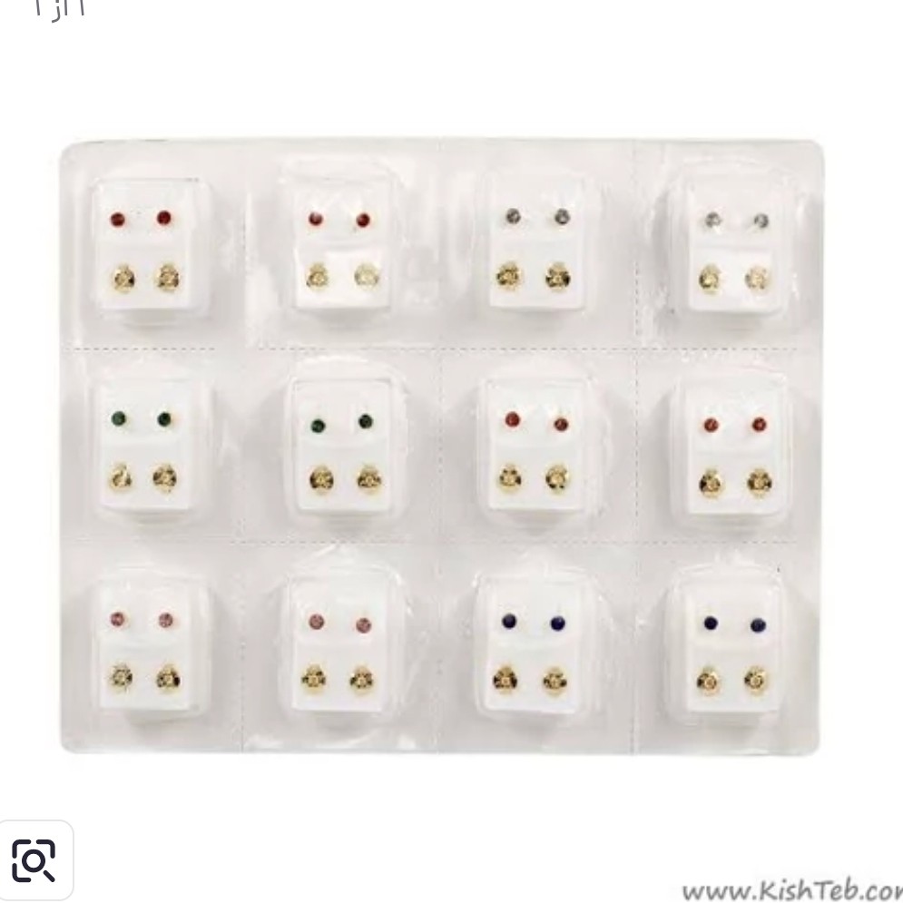 گوشواره طبی ضد حساسیت چینی مجموعه 240عددی عمده