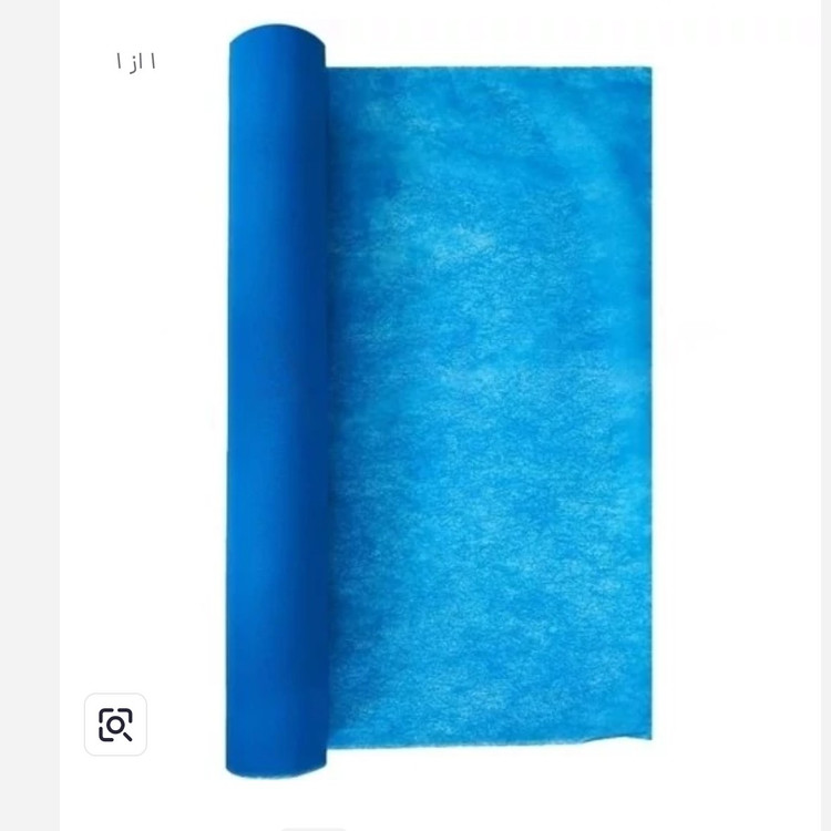 رول ملحفه آبی عرض 60 گرماژ 25