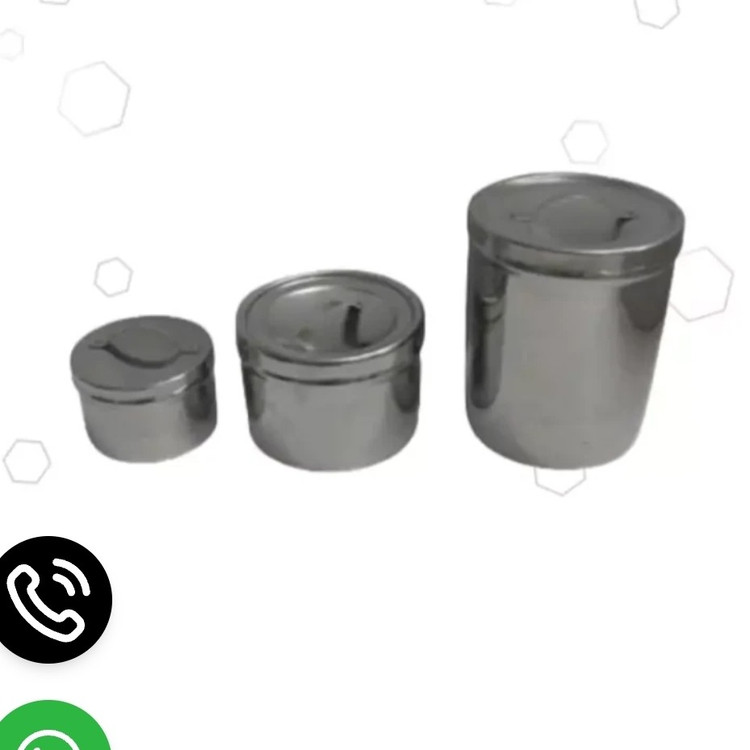 جا پنبه ای استیل درب دار متوسط