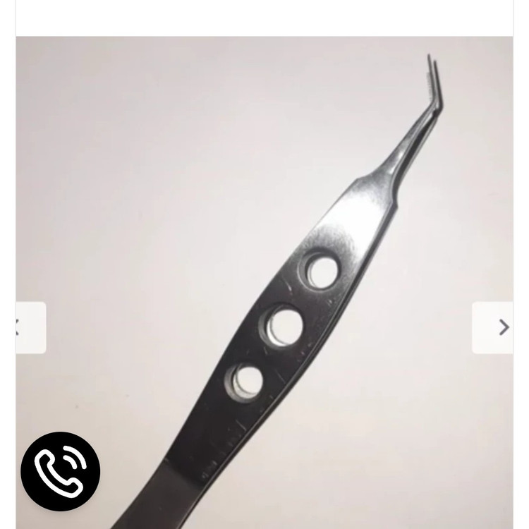 پنست کاشت مو سر کج 10 سانت استیل(پنس تایینگ)