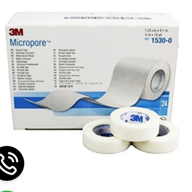 چسب میکروپور 3M ضدحساسیت یک و بیست و پنج سانتیمتری(باریک)