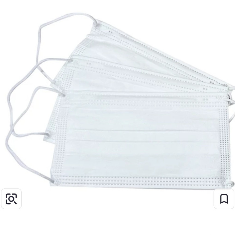 ماسک سه لایه پرستاری مجموعه 3000عددی بسته هاس 50 عددی عمده