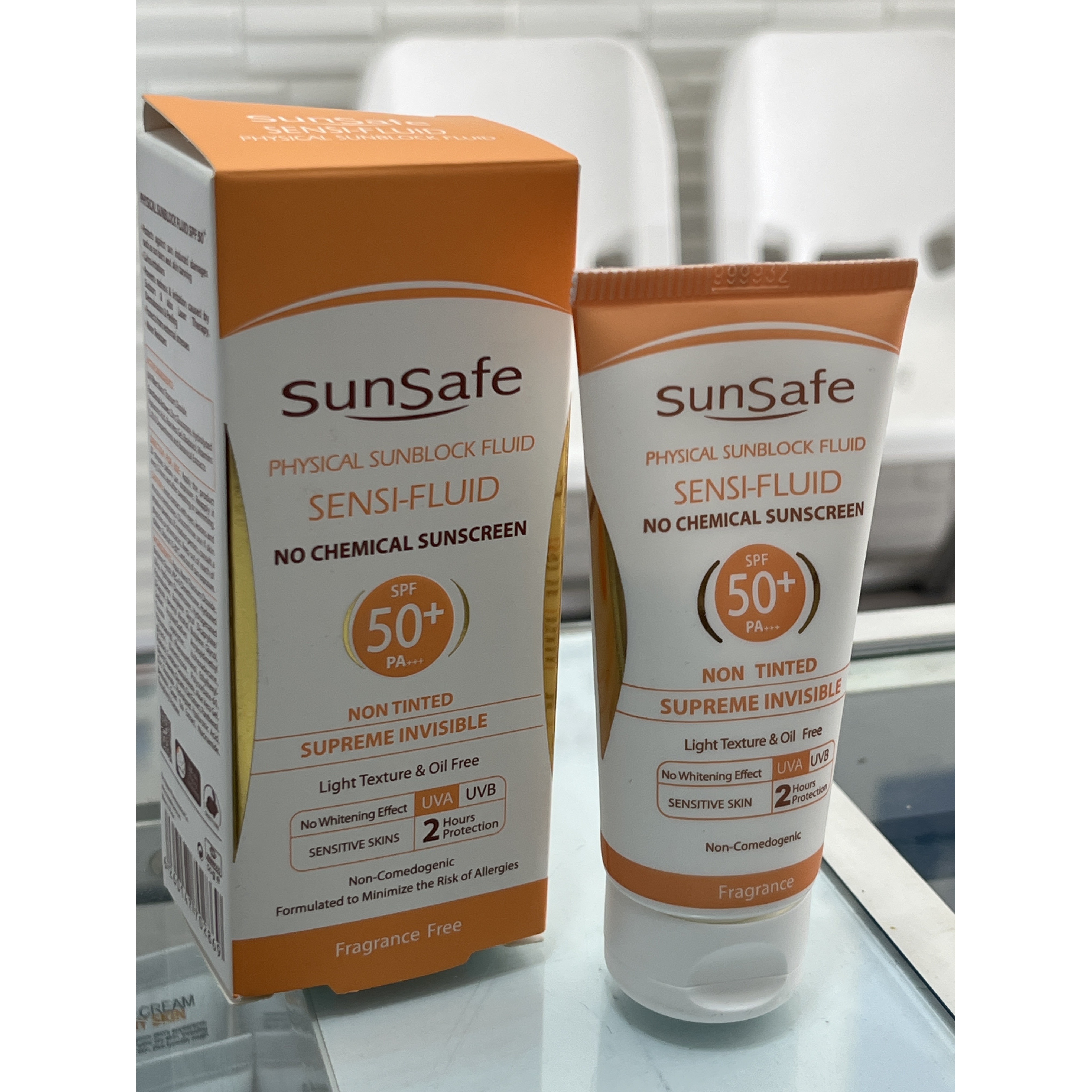 فلوئید ضد آفتاب SPF50 فیزیکال سان سیف 50 میل