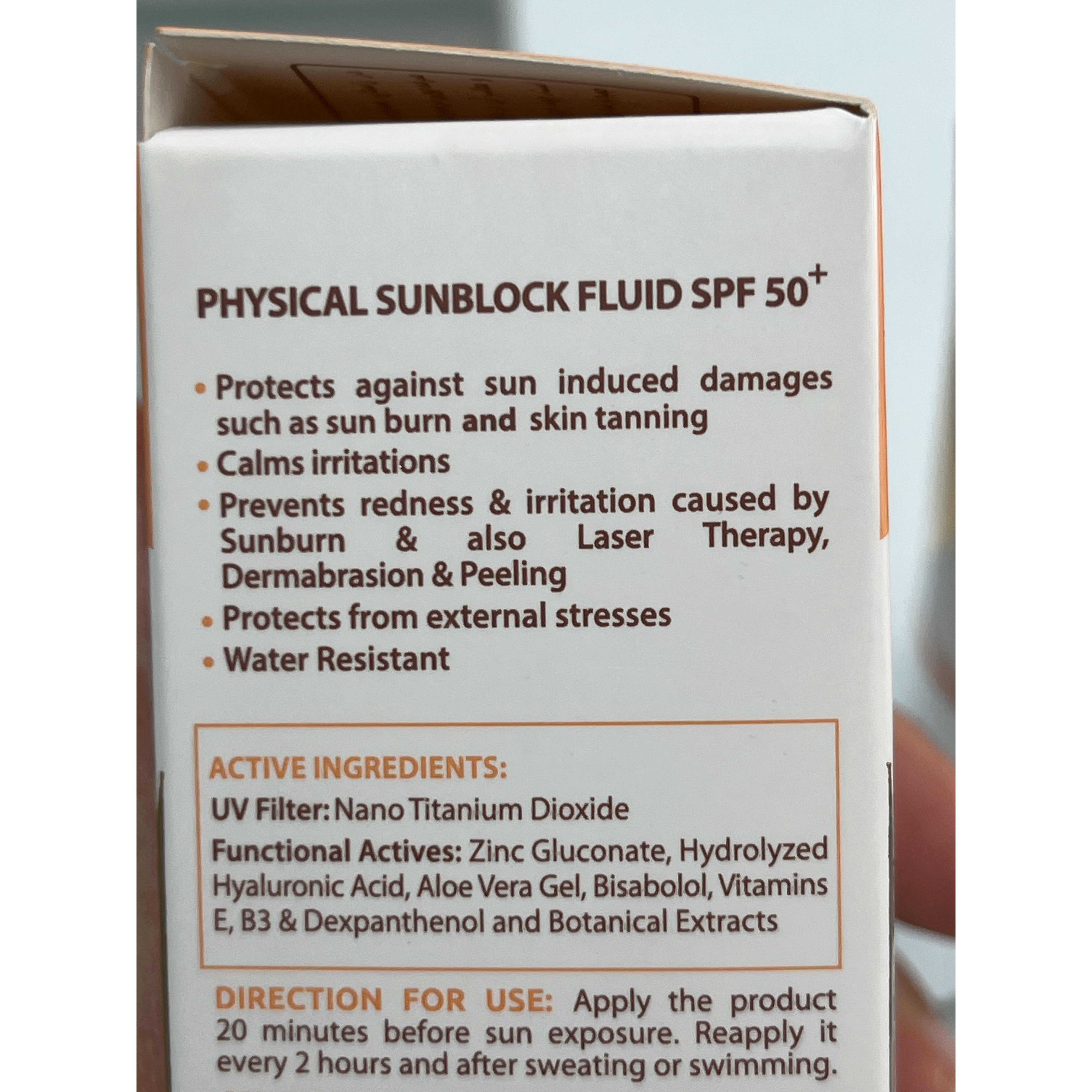 فلوئید ضد آفتاب SPF50 فیزیکال سان سیف 50 میل
