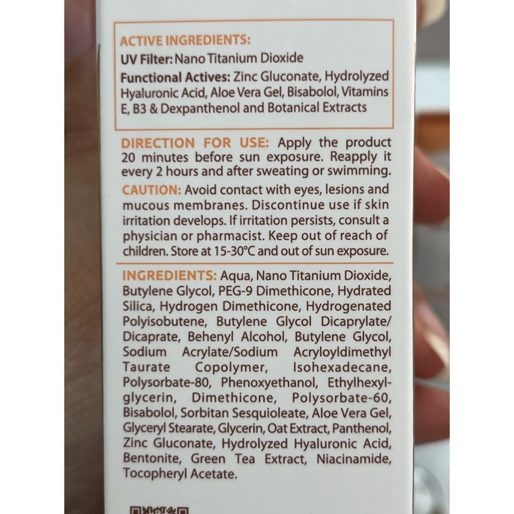 فلوئید ضد آفتاب SPF50 فیزیکال سان سیف 50 میل