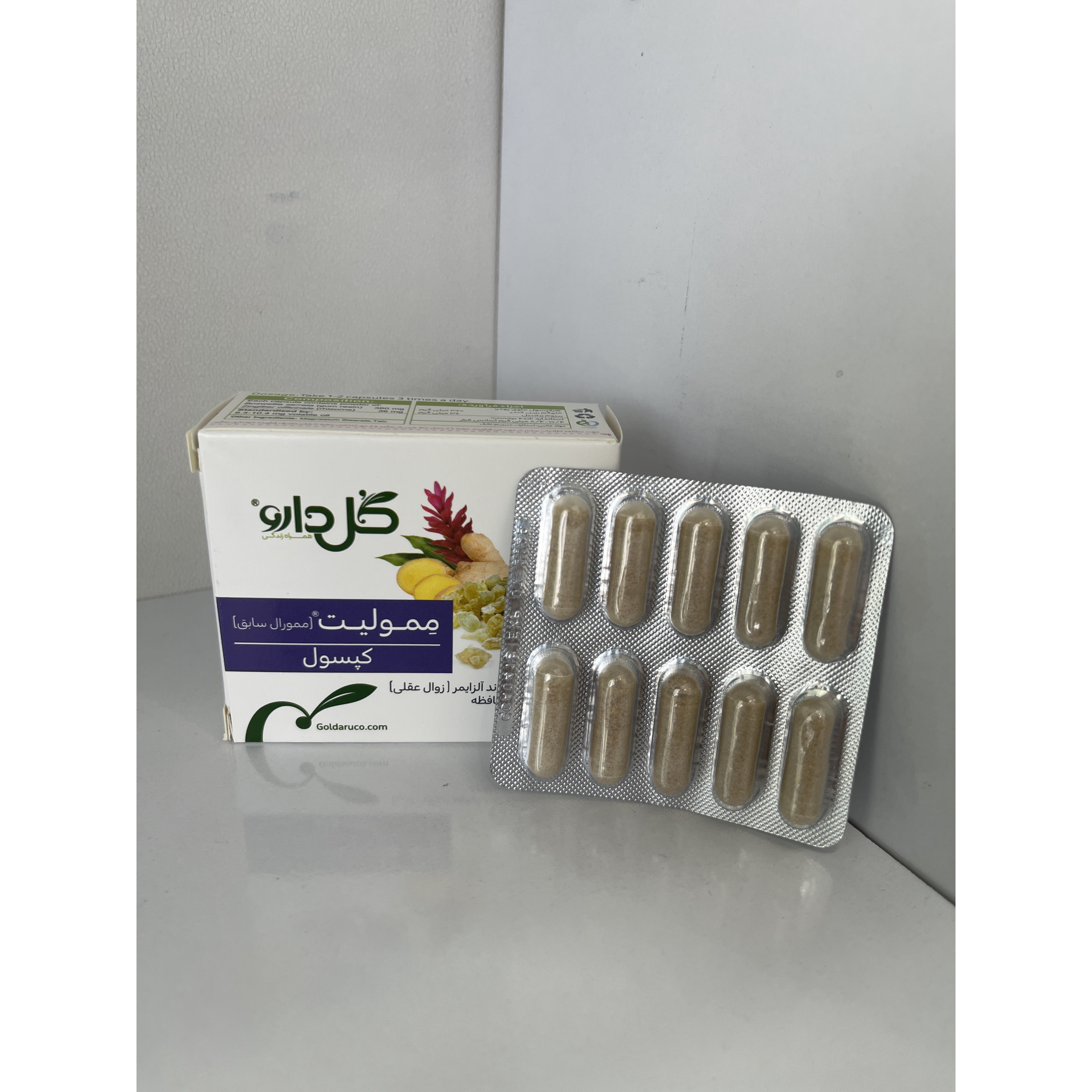 کپسول ممولیت (ممورال) گل دارو بسته 30 عددی