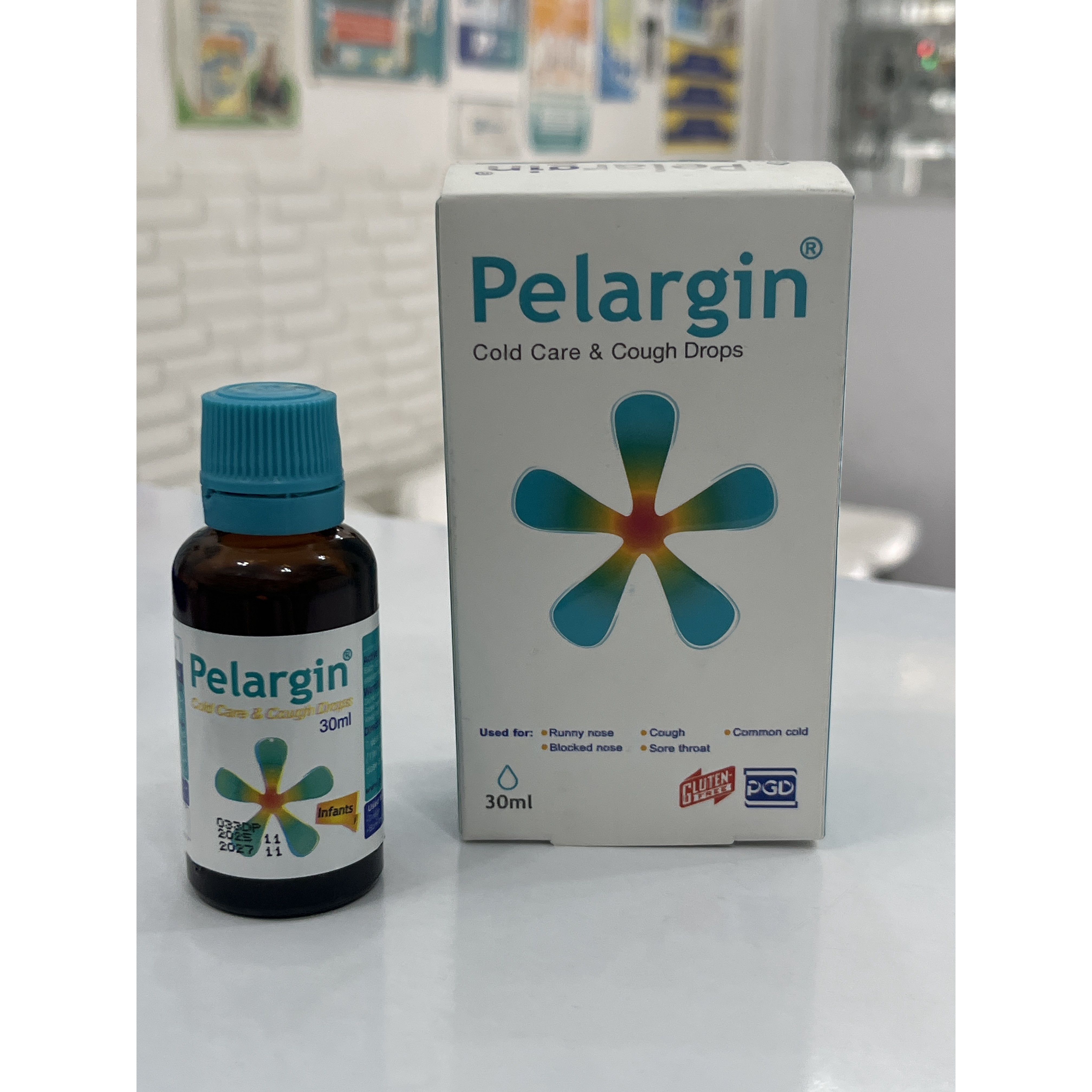 قطره سرماخوردگی و ضد سرفه پلارژین 30 میلی لیتر
