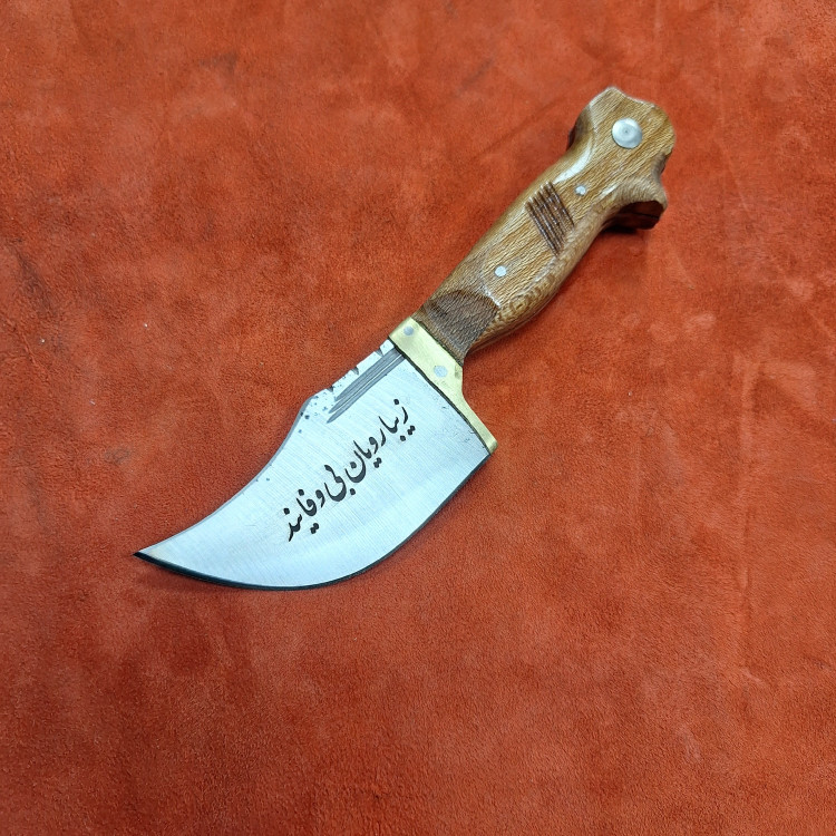 چاقو زنجان چاقو پوستکن استاد نوری با غلاف