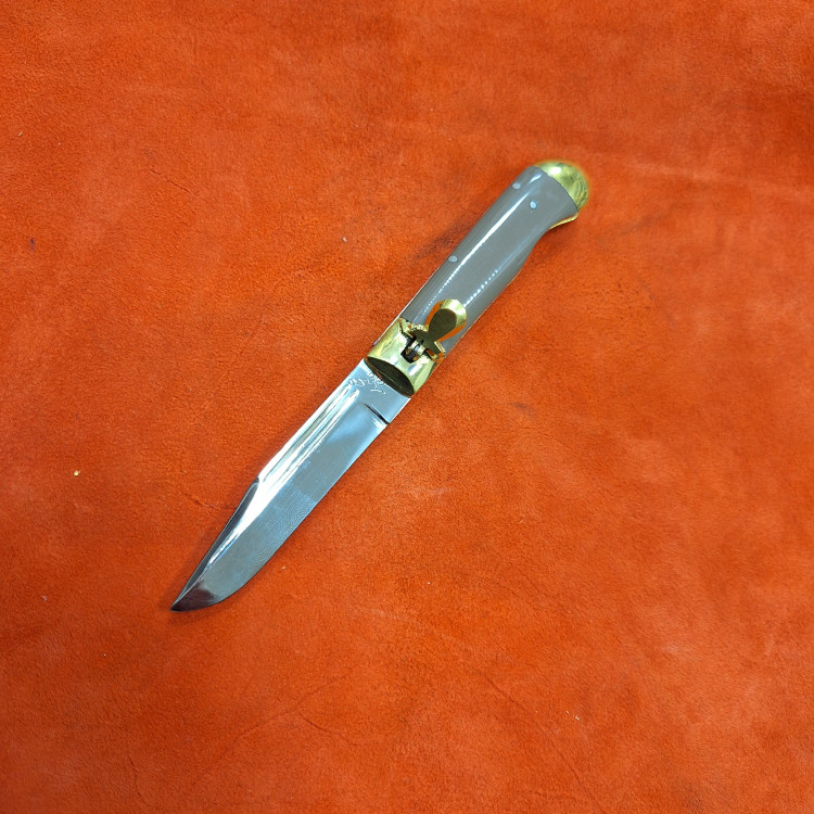 چاقوی زنجان چاقو جیبی زنجان چاقو زنجان چاقو تاشوی ضامن پرشی زنجان تیغه استیل ضدزنگ طول کل چاقو در حالت باز 17وبسته 9سانت