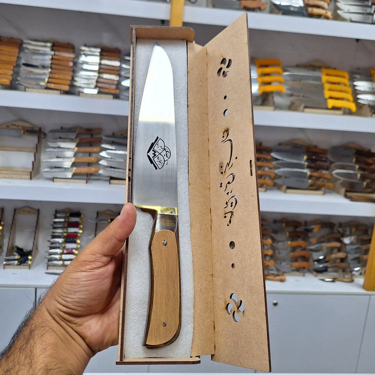 چاقو اشپزخانه زنجان استیل ضدزنگ همراه با جعبه هدیه