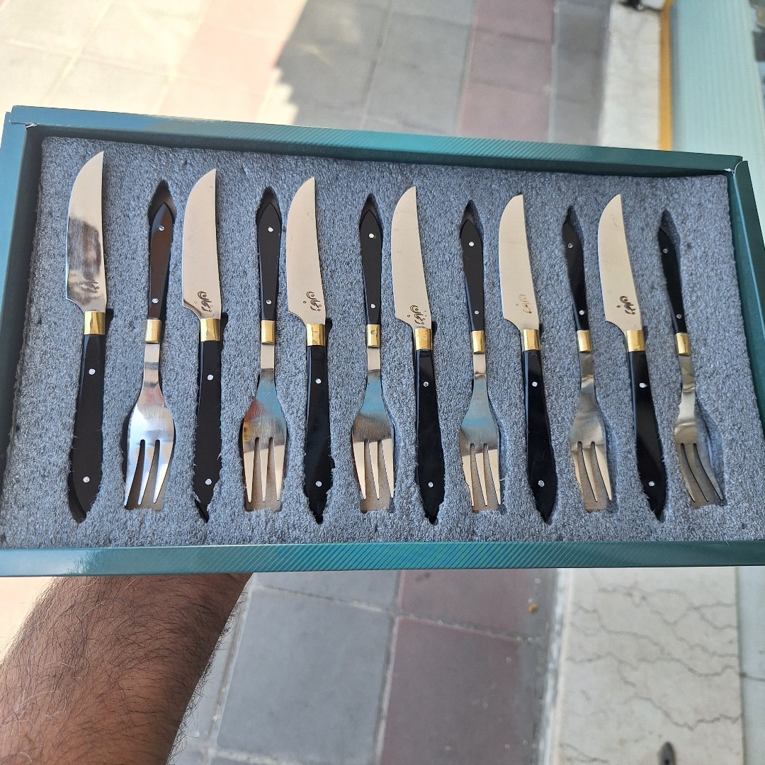 چاقو میوه خوری و چنگال 6 عدد کارد و6 عدد چنگال