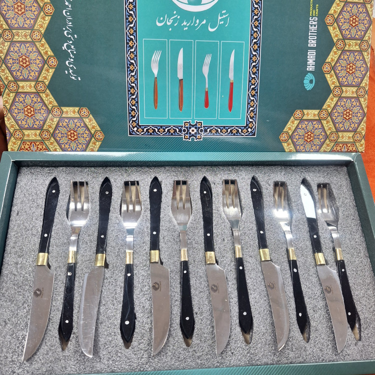 چاقو زنجان کارد و چنگال میوه خوری زنجان
