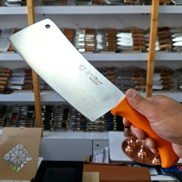ساطور حیدری تیغه استیل ضدزنگ سایز بزرگ طول36سانت