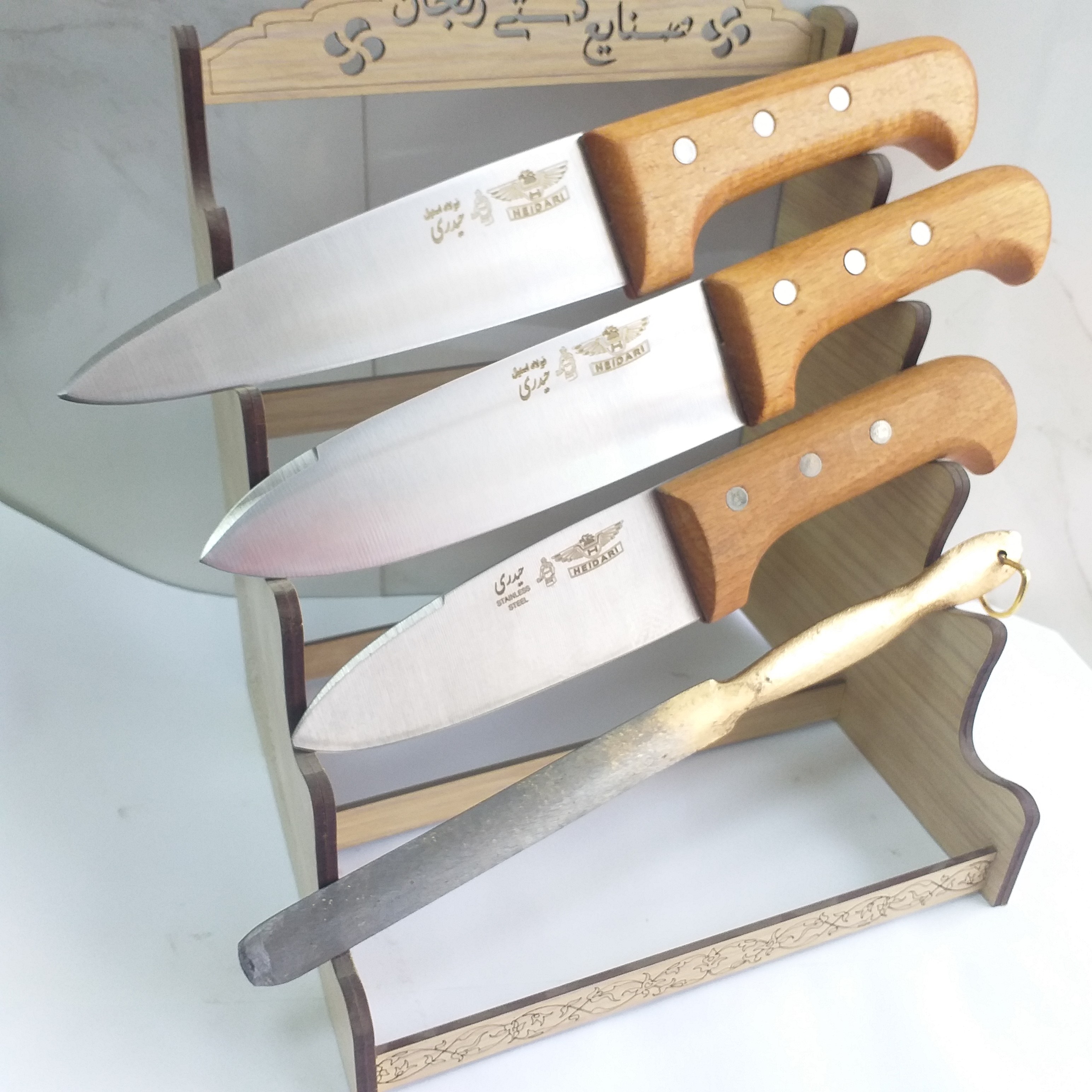چاقوی زنجان چاقوی حیدری ست کامل چهار عددی