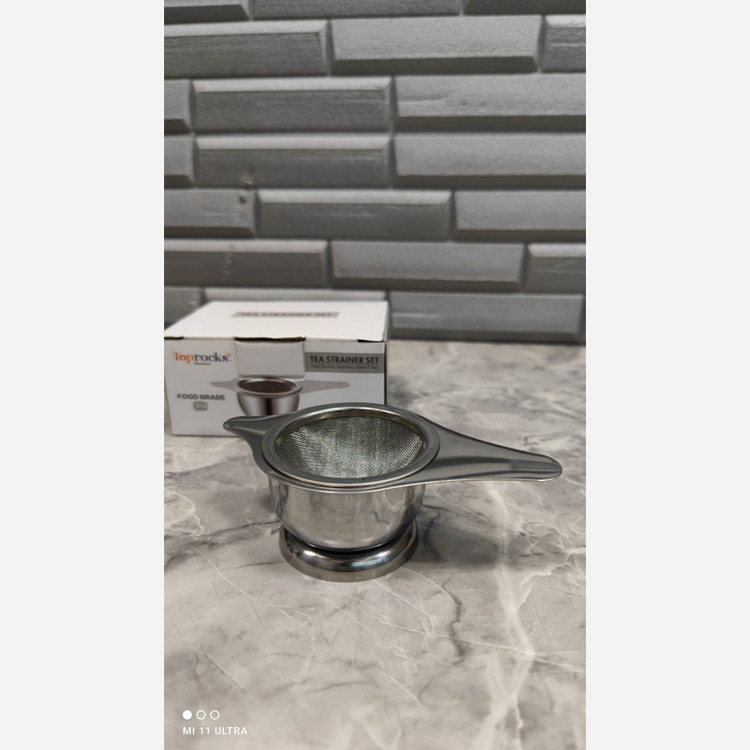 صافی چای زیره دار تمام استیل نقره ای(م)