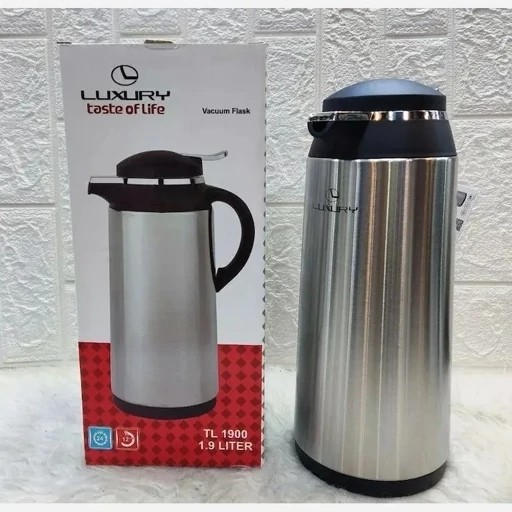 فلاسک استیل داخل شیشه 1/9 لیتری