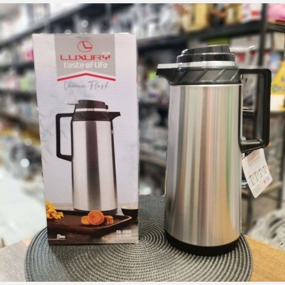 فلاسک استیل داخل شیشه 1/9 لیتری