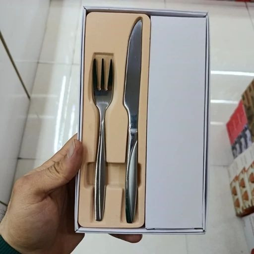 کارد و چنگال میوه خوری استیل مدل ماینز برند یونیک