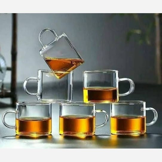 فنجان قهوه خوری پیرکس 6عددی سایز دبل شات