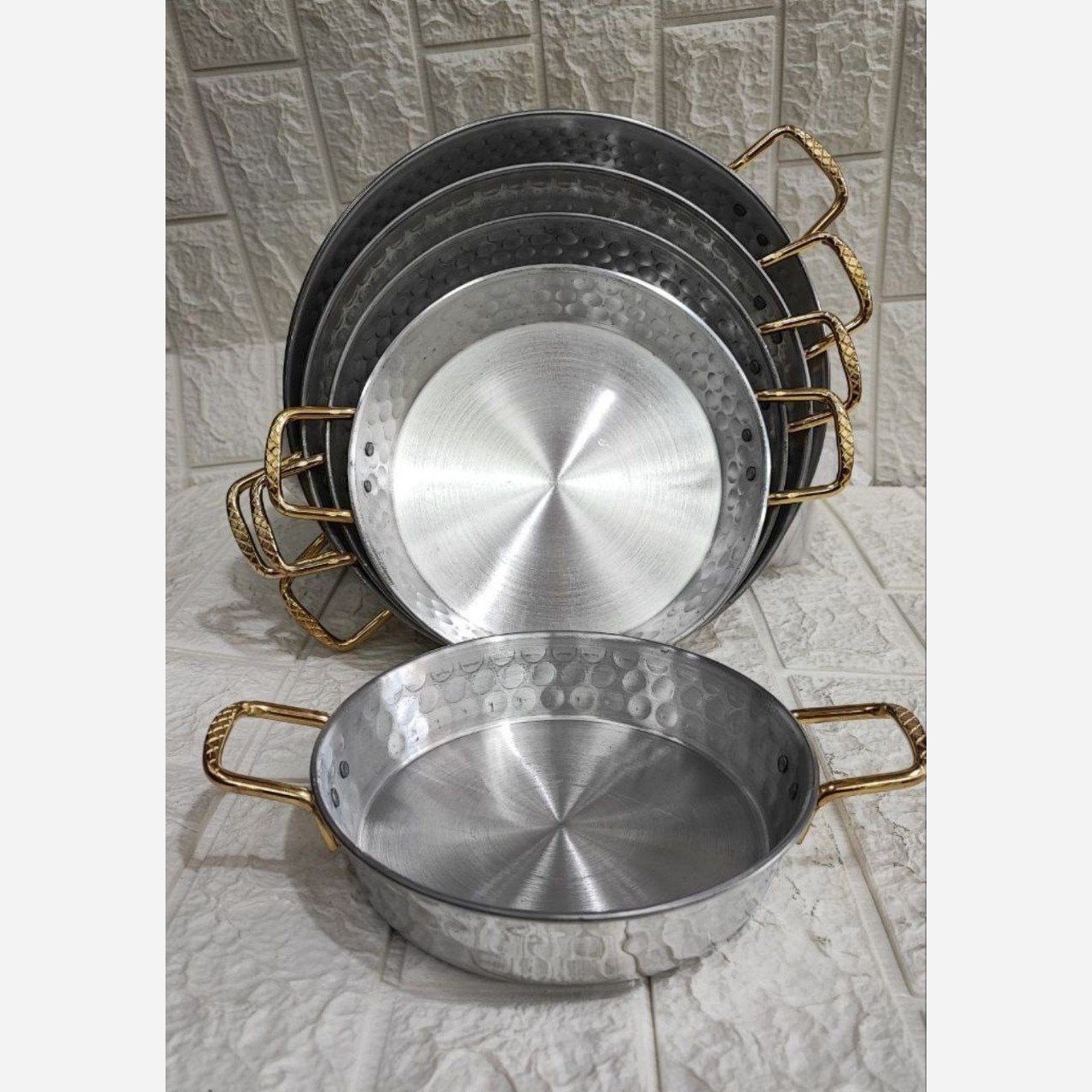 ماهیتابه چکشی دسته دار 5عددی
