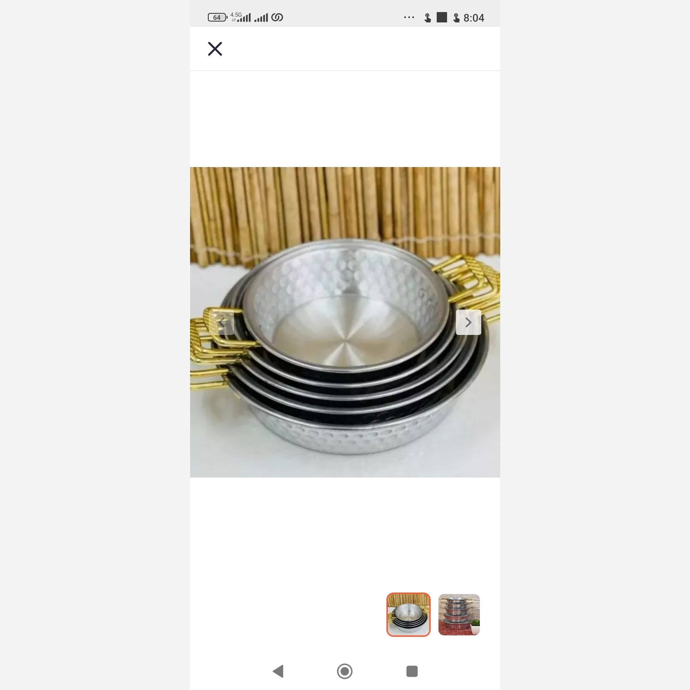 ماهیتابه چکشی دسته دار 5عددی