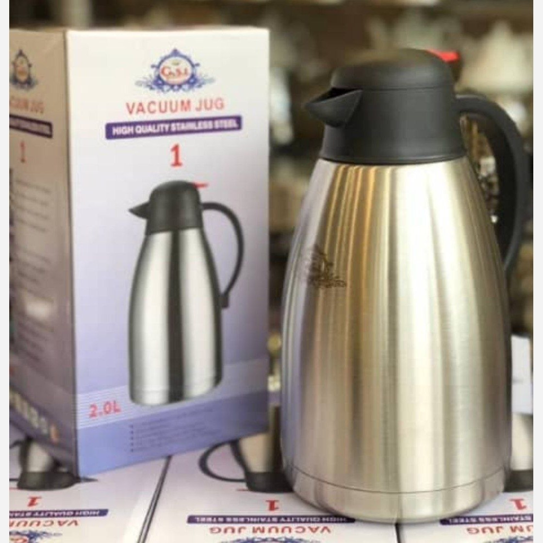 فلاسک چای دو لیتر استیل جی اس ال