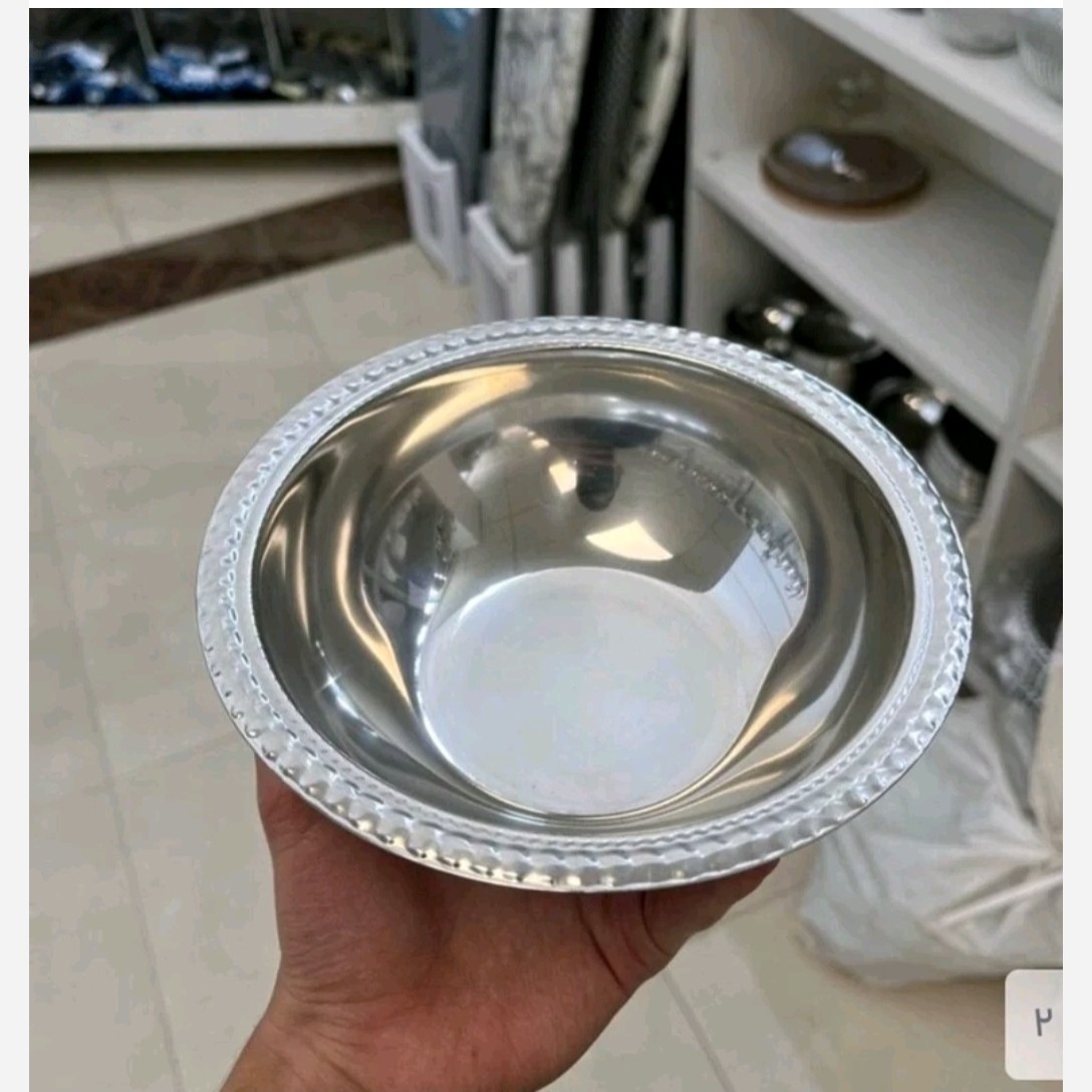 سینی و جام سماوری استیل 0.6میل