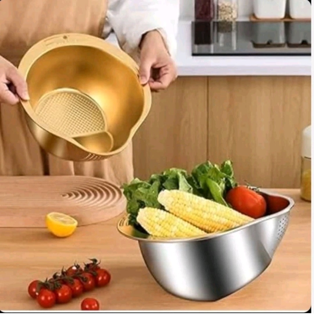 لگن صافی دار ،برنج شور ،آبکش برنج.طلایی و استیل