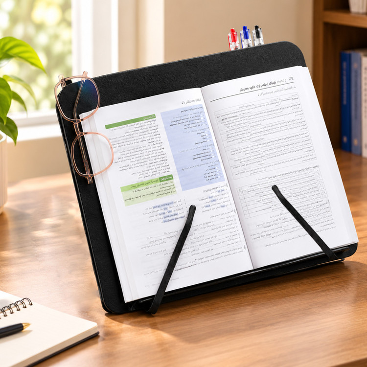 نگهدارنده کتاب و کتابخوان و زیردستی دانش آموز محکم فلز