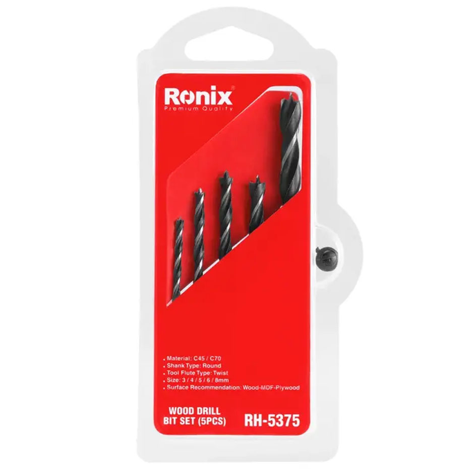 ست 5 عددی مته چوب رونیکس مدل RH-5375