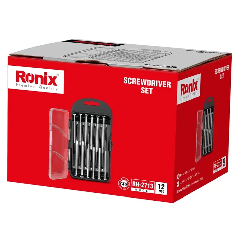 ست 12 عددی پیچگوشتی ساعتی رونیکس مدل RH-2713