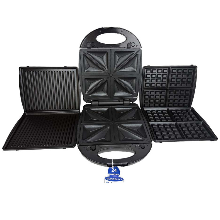 ساندویچ ساز 3 کاره استیل دلمونتی مدل DL590