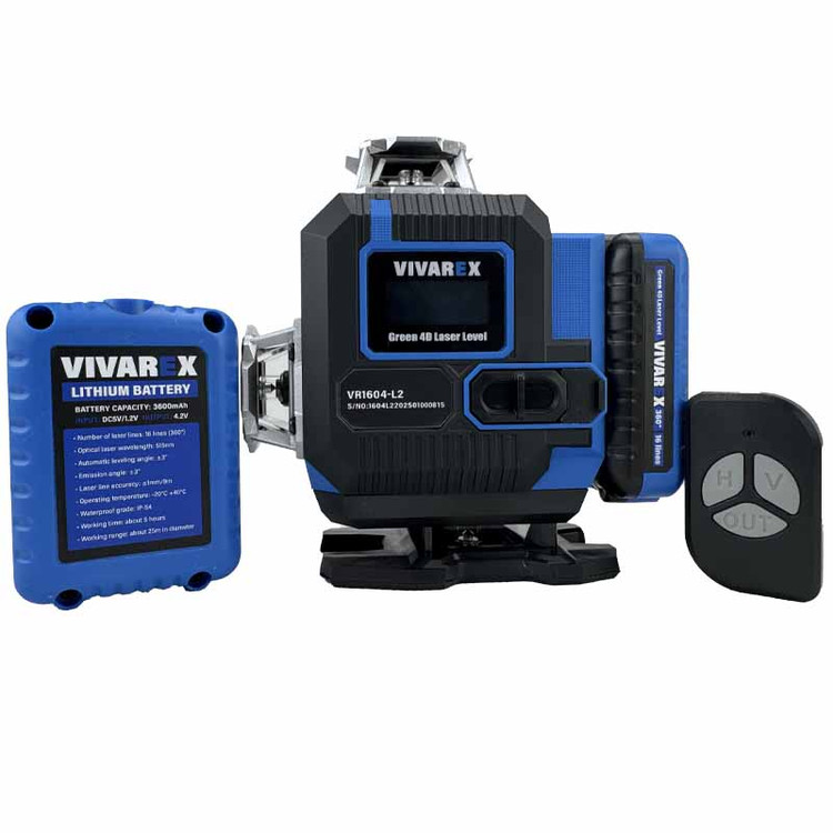 تراز لیزری 16 خط نور سبز 4D ویوارکس مدل VR1604-L2