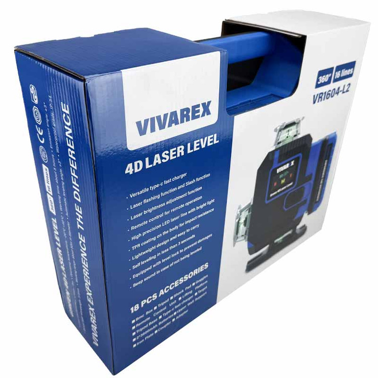 تراز لیزری 16 خط نور سبز 4D ویوارکس مدل VR1604-L2