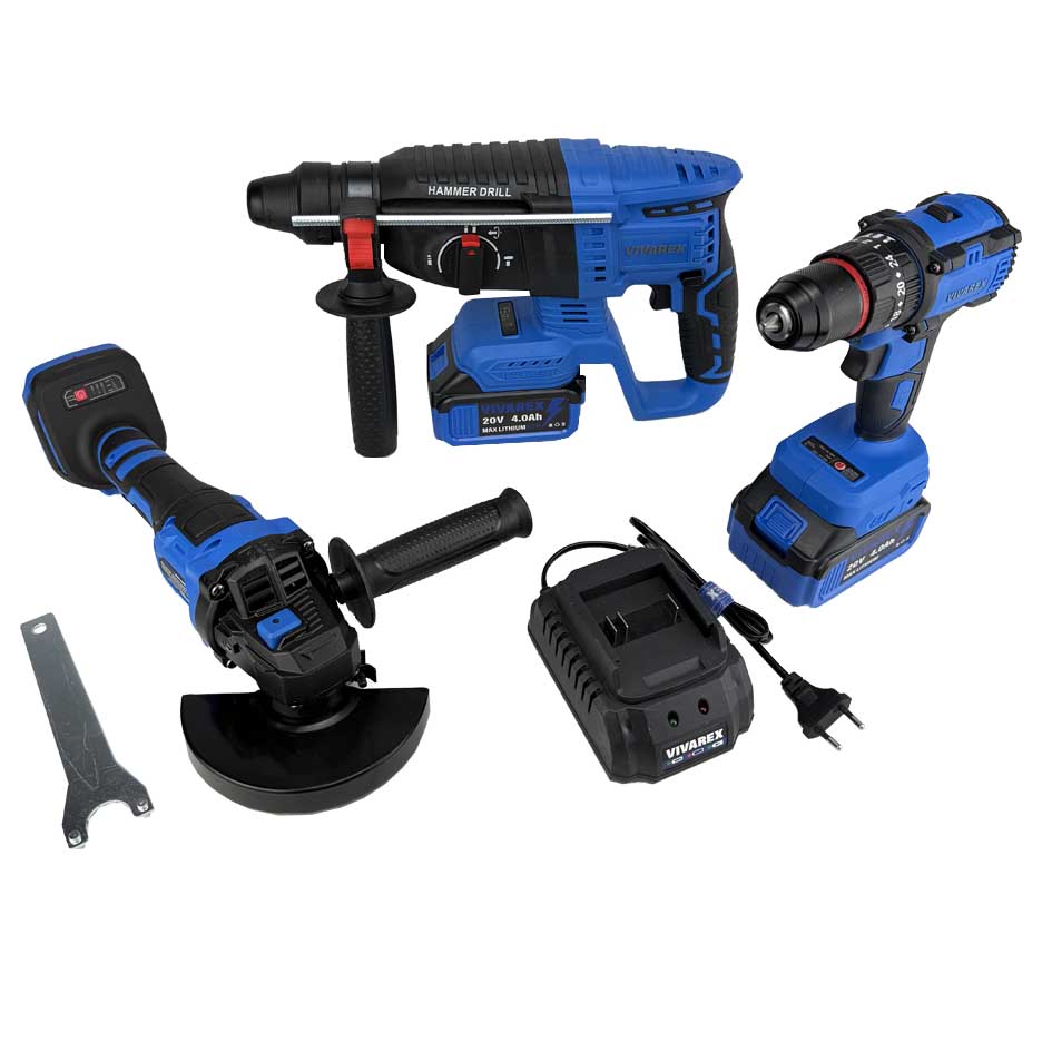 کیت شارژی براشلس 3 عددی ویوارکس مدل VR2403-BCK
